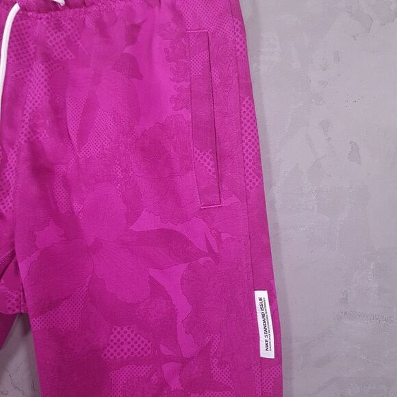 NIKE Dri-Fit Standard Issue Basketball Pants Mens Size SMALL Pink Purple Floral - Picture 7 of 10